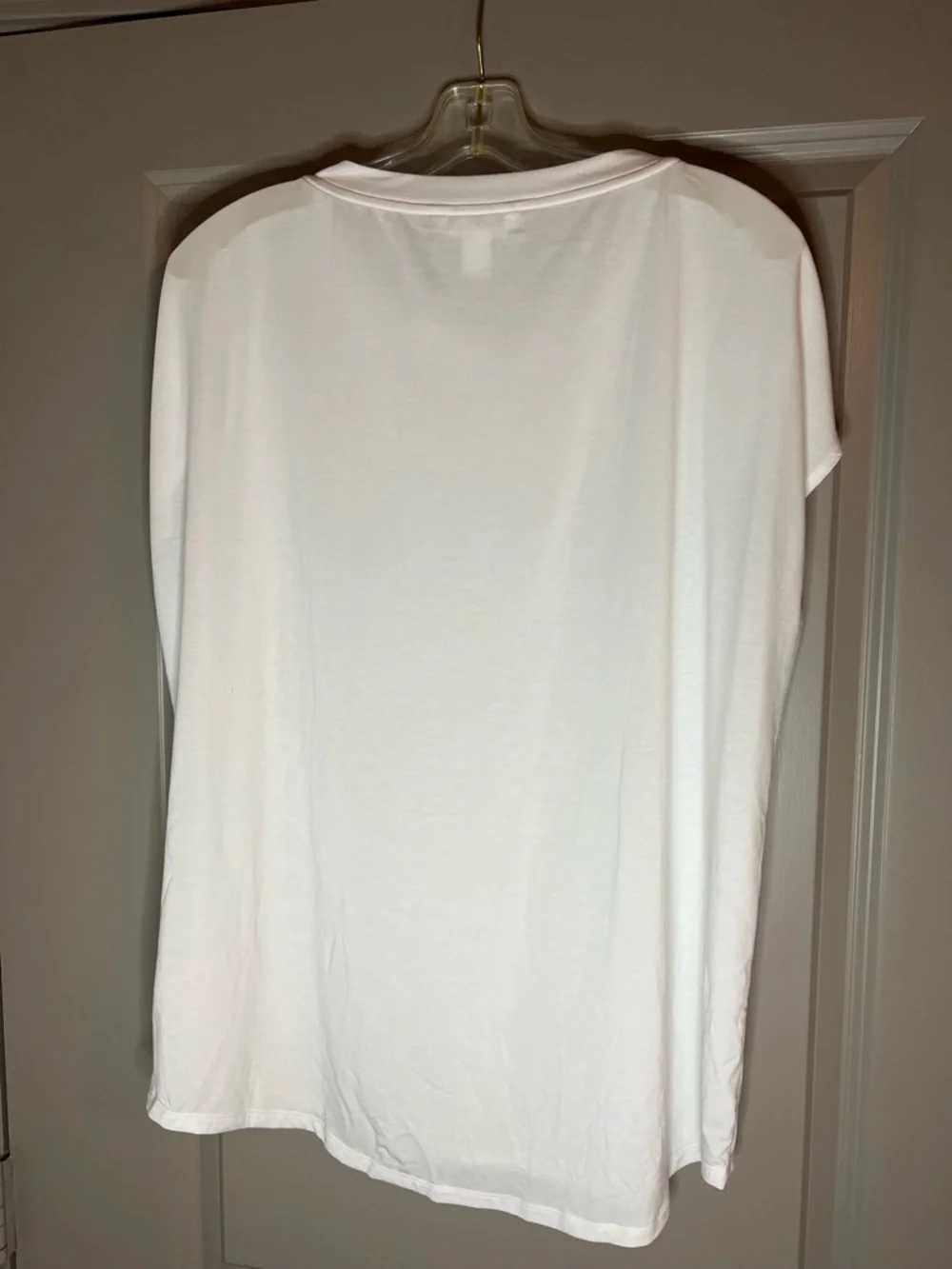 Athleta Getaway Tee White Ruched-Shoulder Sleeveless Tank